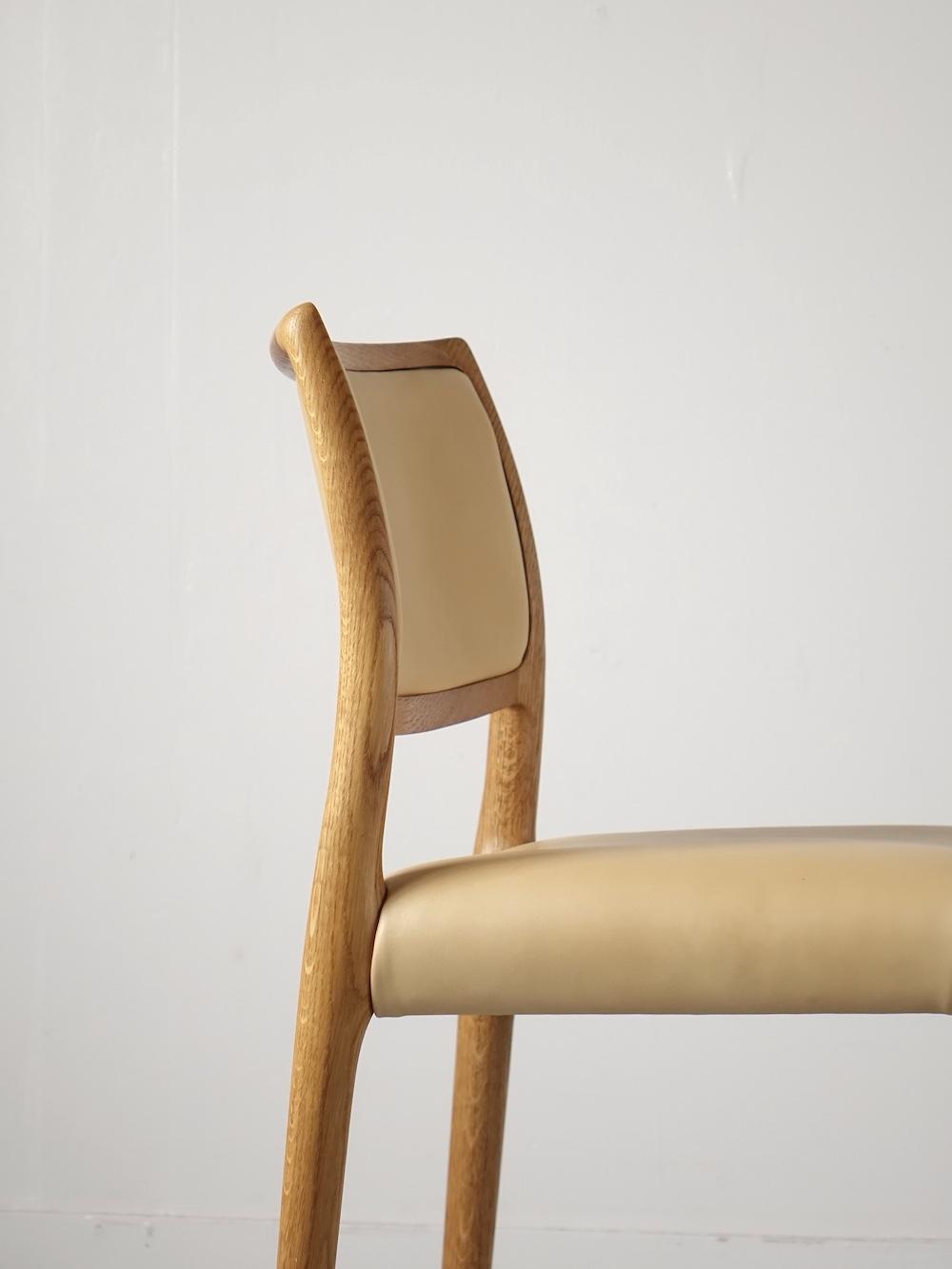 “No.80” Dining Chairs by N.O. Møller for J.L. Møllers Møbelfabrik “No.80” Dining Chairs by N.O. Møller for J.L. Møllers Møbelfabrik