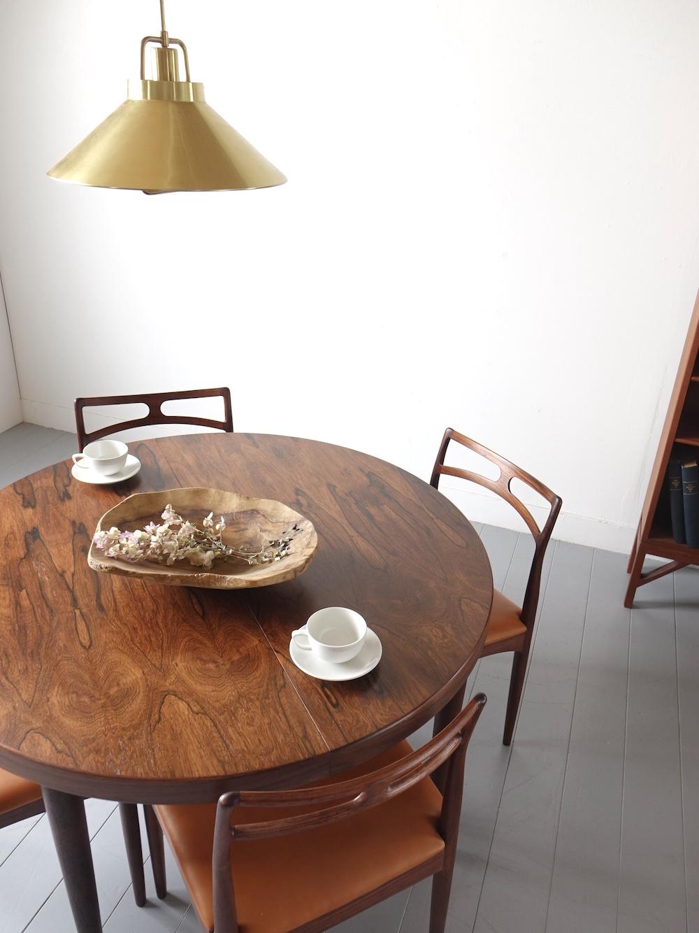 Round Dining Table by Kai Kristiansen for Feldballes Møbelfabrik